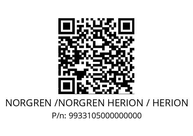   NORGREN /NORGREN HERION / HERION 9933105000000000