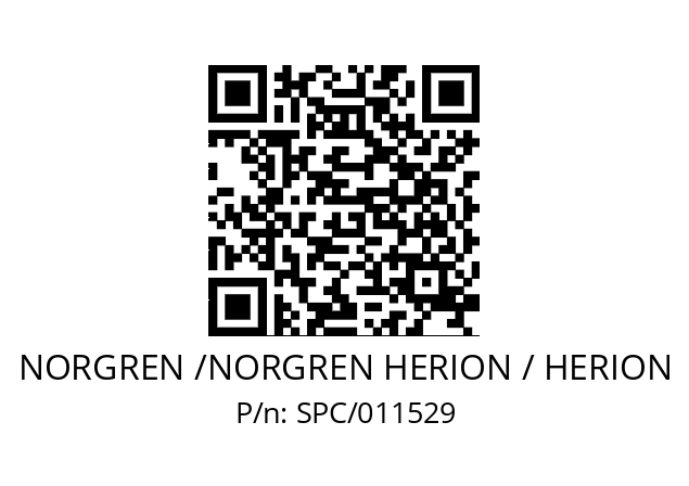   NORGREN /NORGREN HERION / HERION SPC/011529