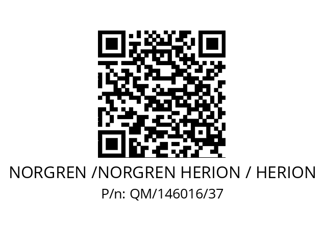   NORGREN /NORGREN HERION / HERION QM/146016/37