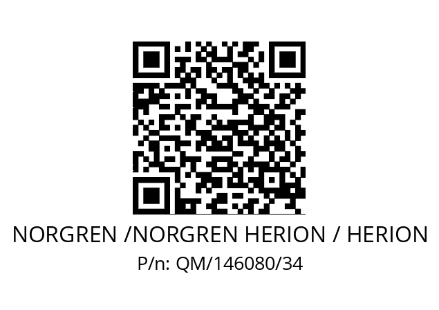   NORGREN /NORGREN HERION / HERION QM/146080/34