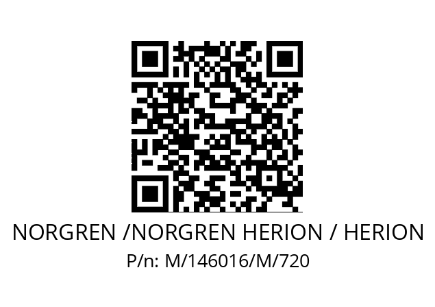   NORGREN /NORGREN HERION / HERION M/146016/M/720