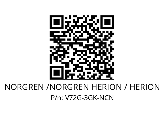   NORGREN /NORGREN HERION / HERION V72G-3GK-NCN