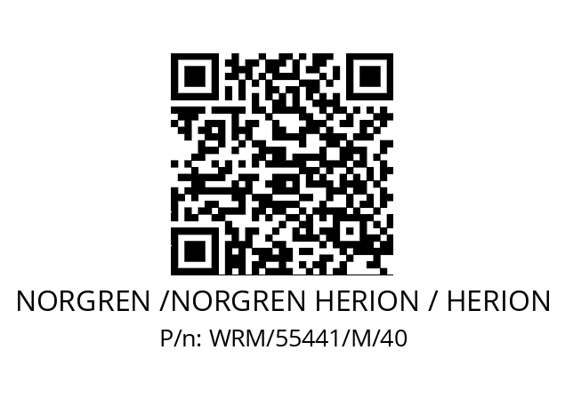   NORGREN /NORGREN HERION / HERION WRM/55441/M/40