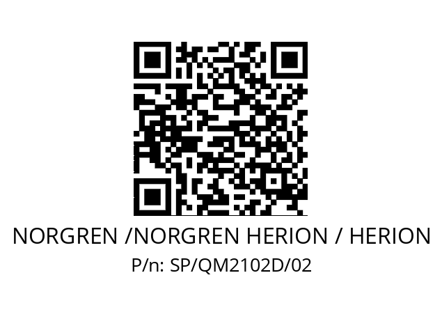   NORGREN /NORGREN HERION / HERION SP/QM2102D/02