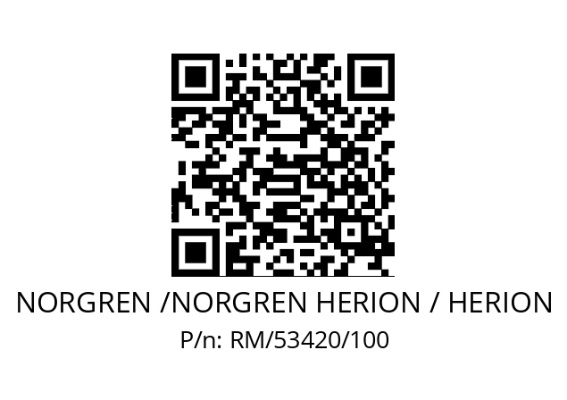   NORGREN /NORGREN HERION / HERION RM/53420/100