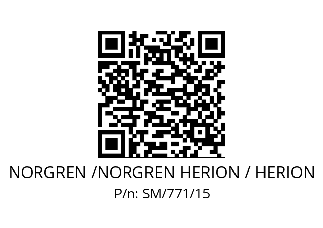   NORGREN /NORGREN HERION / HERION SM/771/15