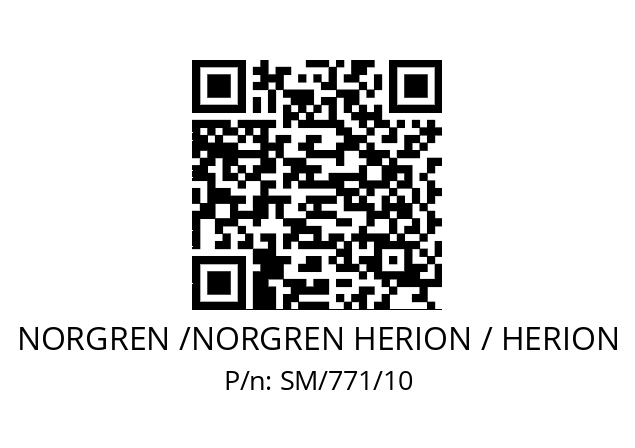   NORGREN /NORGREN HERION / HERION SM/771/10