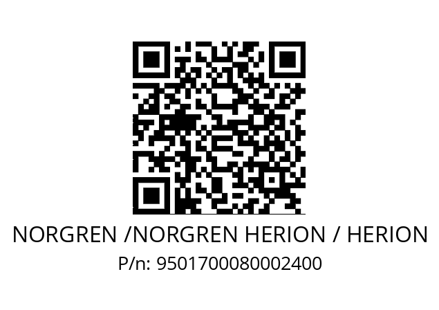   NORGREN /NORGREN HERION / HERION 9501700080002400