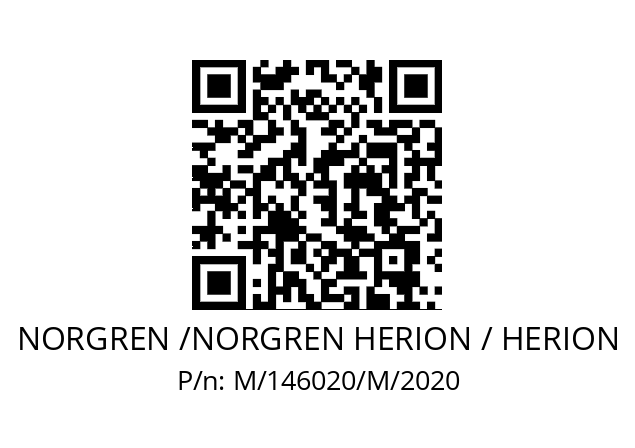   NORGREN /NORGREN HERION / HERION M/146020/M/2020