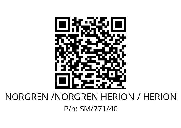   NORGREN /NORGREN HERION / HERION SM/771/40