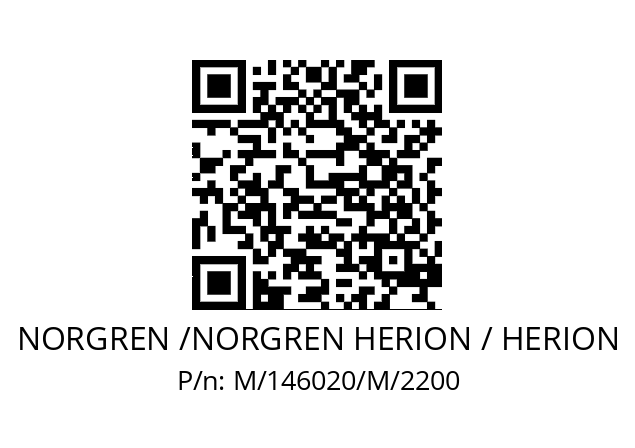   NORGREN /NORGREN HERION / HERION M/146020/M/2200