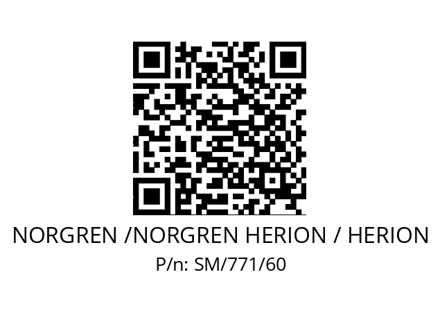   NORGREN /NORGREN HERION / HERION SM/771/60