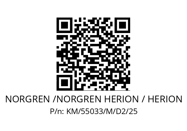   NORGREN /NORGREN HERION / HERION KM/55033/M/D2/25