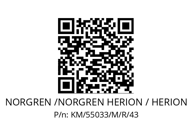   NORGREN /NORGREN HERION / HERION KM/55033/M/R/43