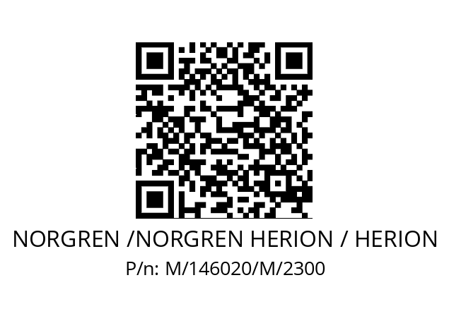   NORGREN /NORGREN HERION / HERION M/146020/M/2300