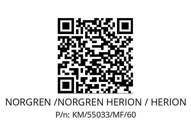   NORGREN /NORGREN HERION / HERION KM/55033/MF/60