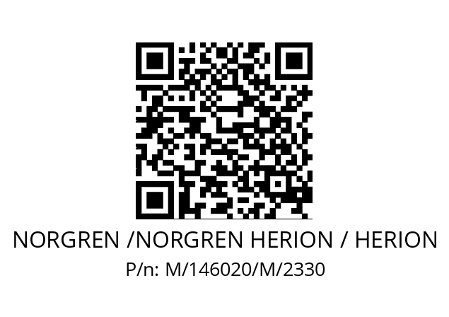   NORGREN /NORGREN HERION / HERION M/146020/M/2330