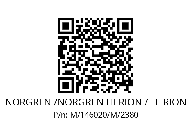   NORGREN /NORGREN HERION / HERION M/146020/M/2380