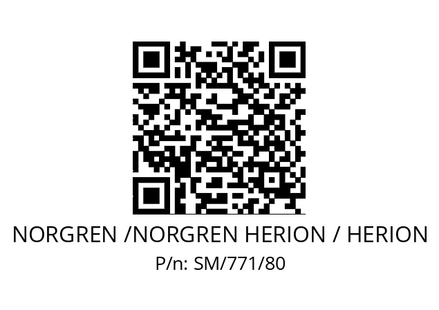   NORGREN /NORGREN HERION / HERION SM/771/80