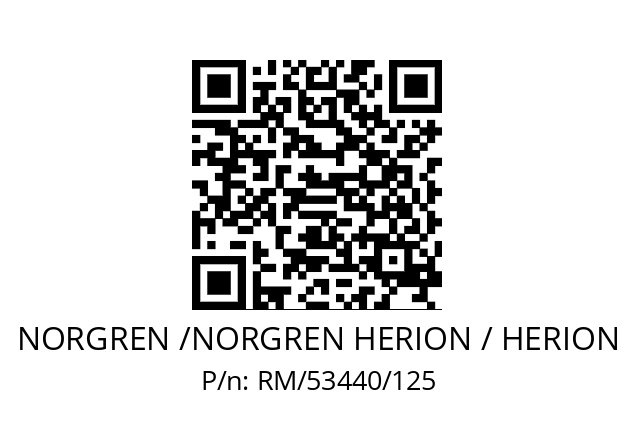   NORGREN /NORGREN HERION / HERION RM/53440/125