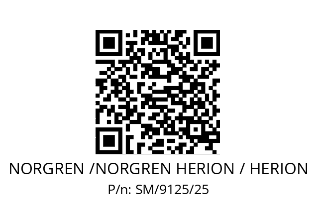   NORGREN /NORGREN HERION / HERION SM/9125/25