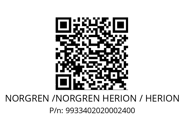   NORGREN /NORGREN HERION / HERION 9933402020002400