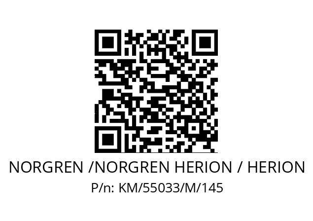   NORGREN /NORGREN HERION / HERION KM/55033/M/145