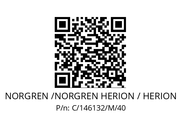   NORGREN /NORGREN HERION / HERION C/146132/M/40