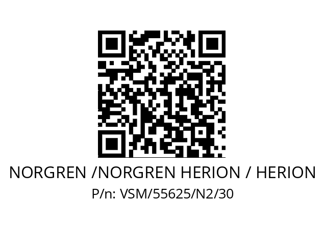   NORGREN /NORGREN HERION / HERION VSM/55625/N2/30