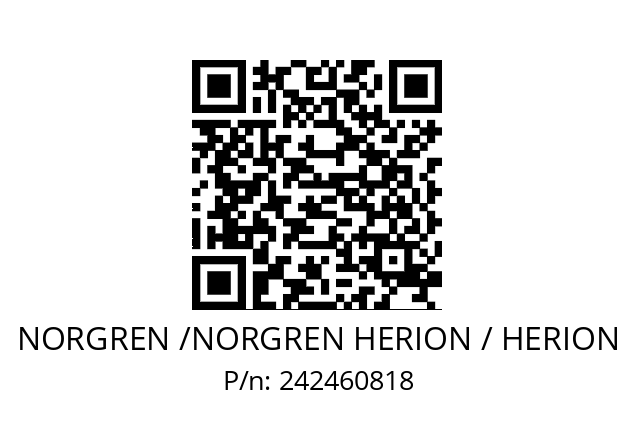   NORGREN /NORGREN HERION / HERION 242460818