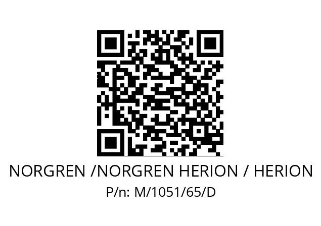   NORGREN /NORGREN HERION / HERION M/1051/65/D