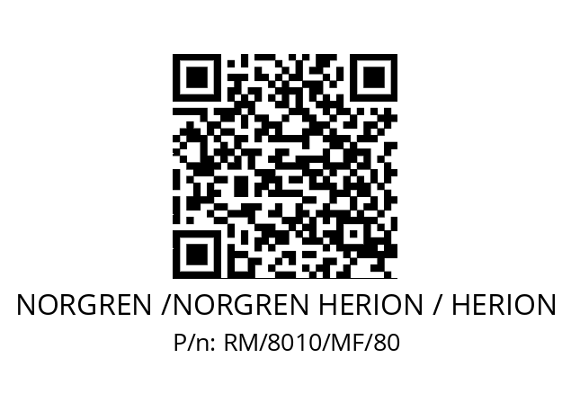   NORGREN /NORGREN HERION / HERION RM/8010/MF/80