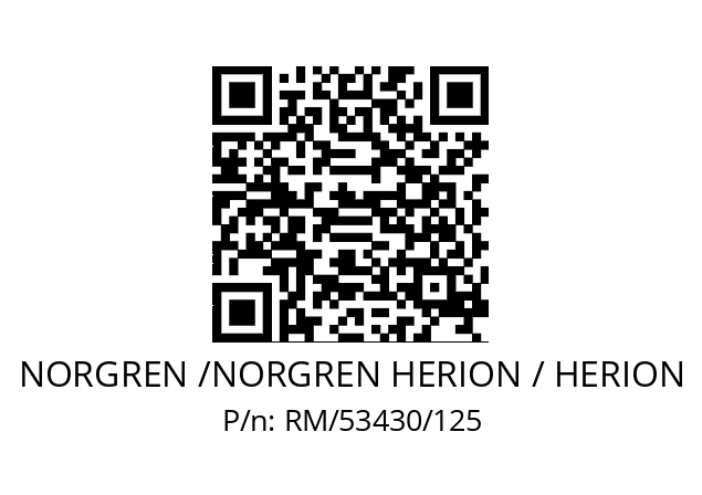   NORGREN /NORGREN HERION / HERION RM/53430/125