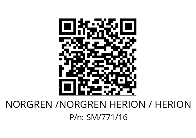   NORGREN /NORGREN HERION / HERION SM/771/16