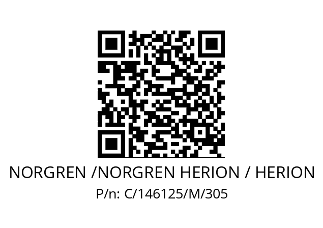   NORGREN /NORGREN HERION / HERION C/146125/M/305