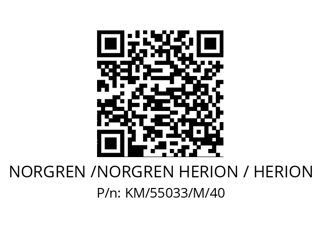   NORGREN /NORGREN HERION / HERION KM/55033/M/40