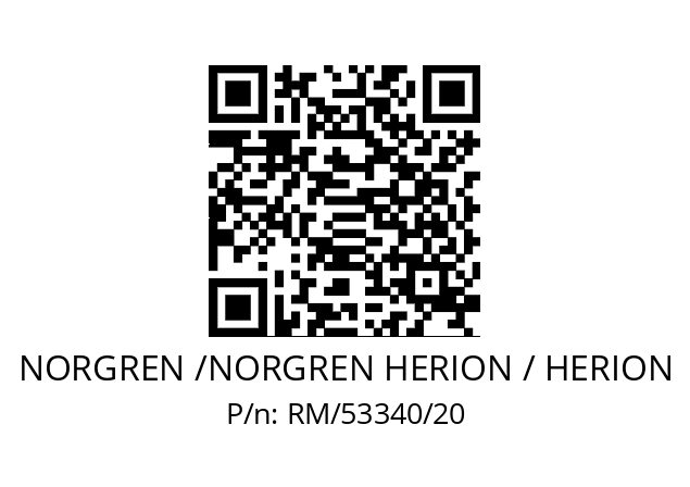   NORGREN /NORGREN HERION / HERION RM/53340/20