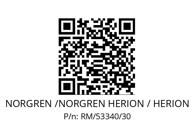   NORGREN /NORGREN HERION / HERION RM/53340/30