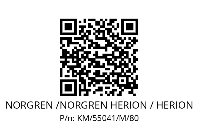   NORGREN /NORGREN HERION / HERION KM/55041/M/80