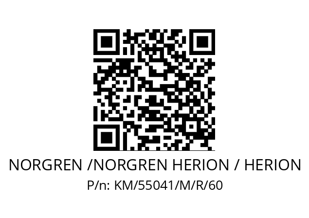   NORGREN /NORGREN HERION / HERION KM/55041/M/R/60