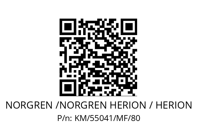   NORGREN /NORGREN HERION / HERION KM/55041/MF/80