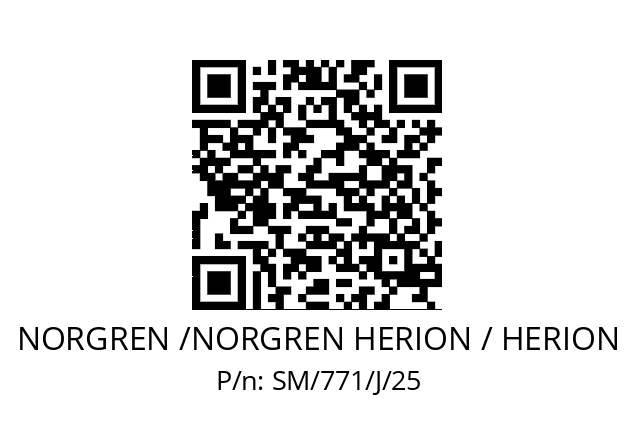   NORGREN /NORGREN HERION / HERION SM/771/J/25