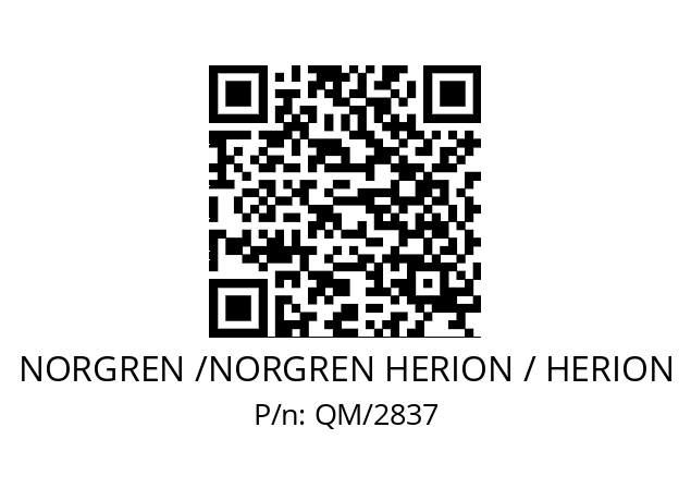   NORGREN /NORGREN HERION / HERION QM/2837