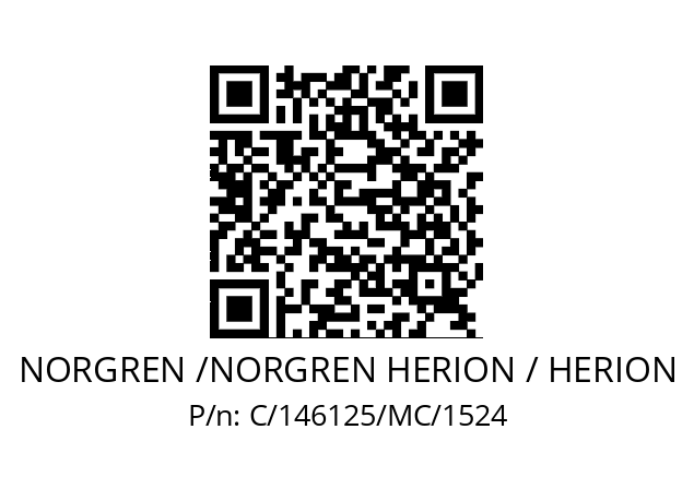   NORGREN /NORGREN HERION / HERION C/146125/MC/1524