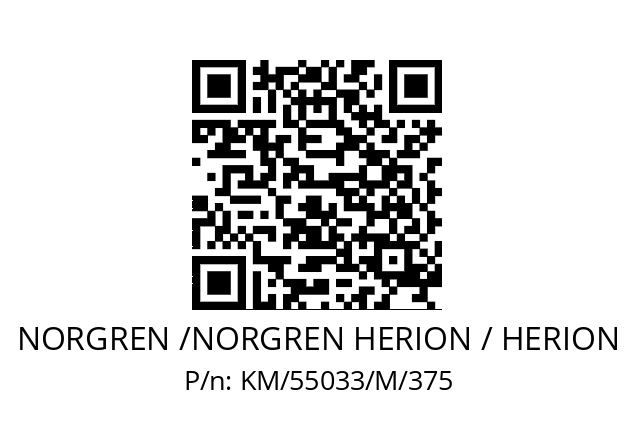   NORGREN /NORGREN HERION / HERION KM/55033/M/375