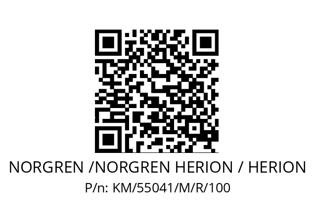   NORGREN /NORGREN HERION / HERION KM/55041/M/R/100