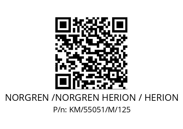   NORGREN /NORGREN HERION / HERION KM/55051/M/125