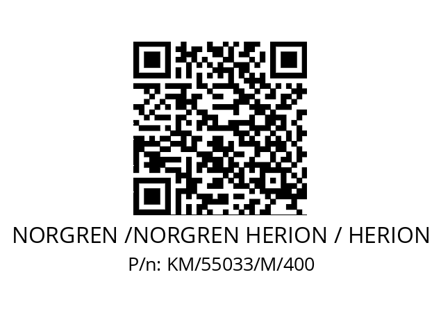   NORGREN /NORGREN HERION / HERION KM/55033/M/400