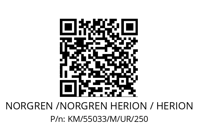   NORGREN /NORGREN HERION / HERION KM/55033/M/UR/250