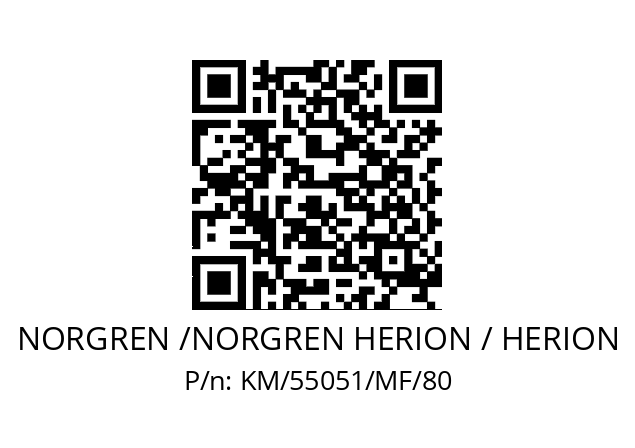   NORGREN /NORGREN HERION / HERION KM/55051/MF/80